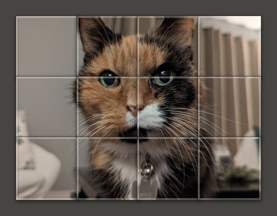 Mosaic 4×3 wide photo mosaic magnets